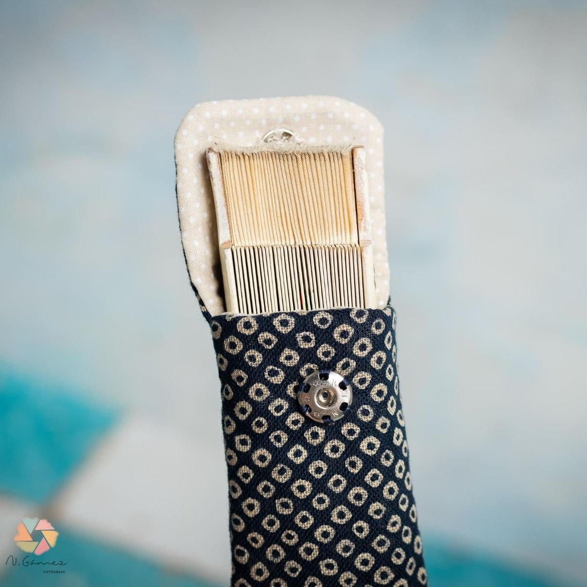 Funda Abanico "Índigo Topitos" - Imagen 2