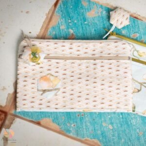 Monedero Suzette "Orquídea Ondas Salmón"