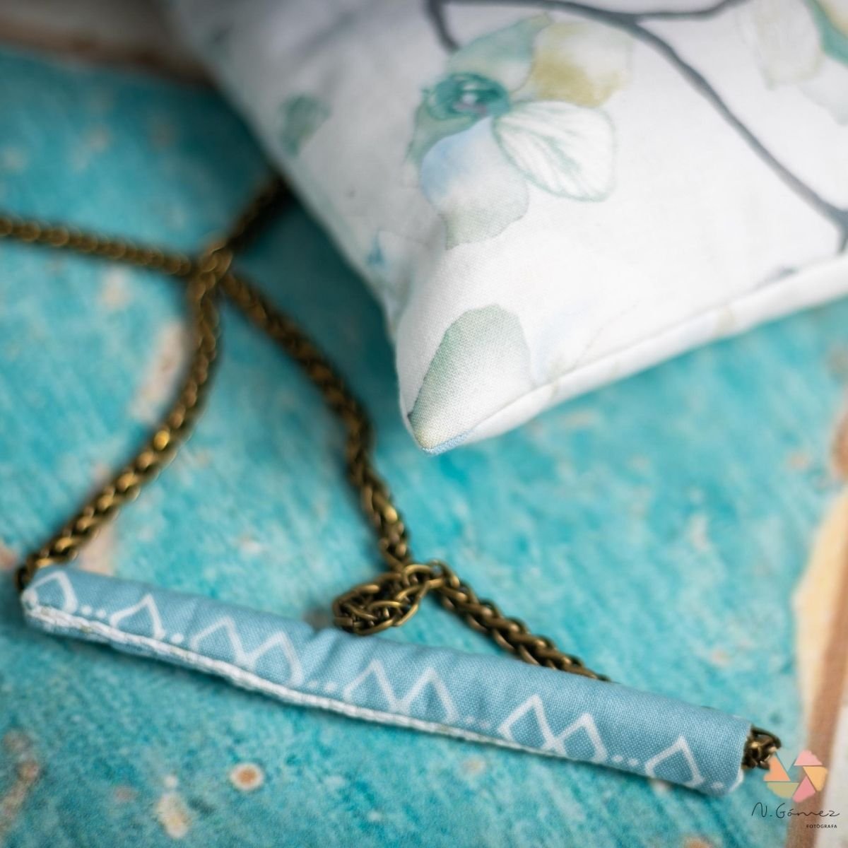 Bolso Sandrine "Orquídea Gris" - Imagen 3