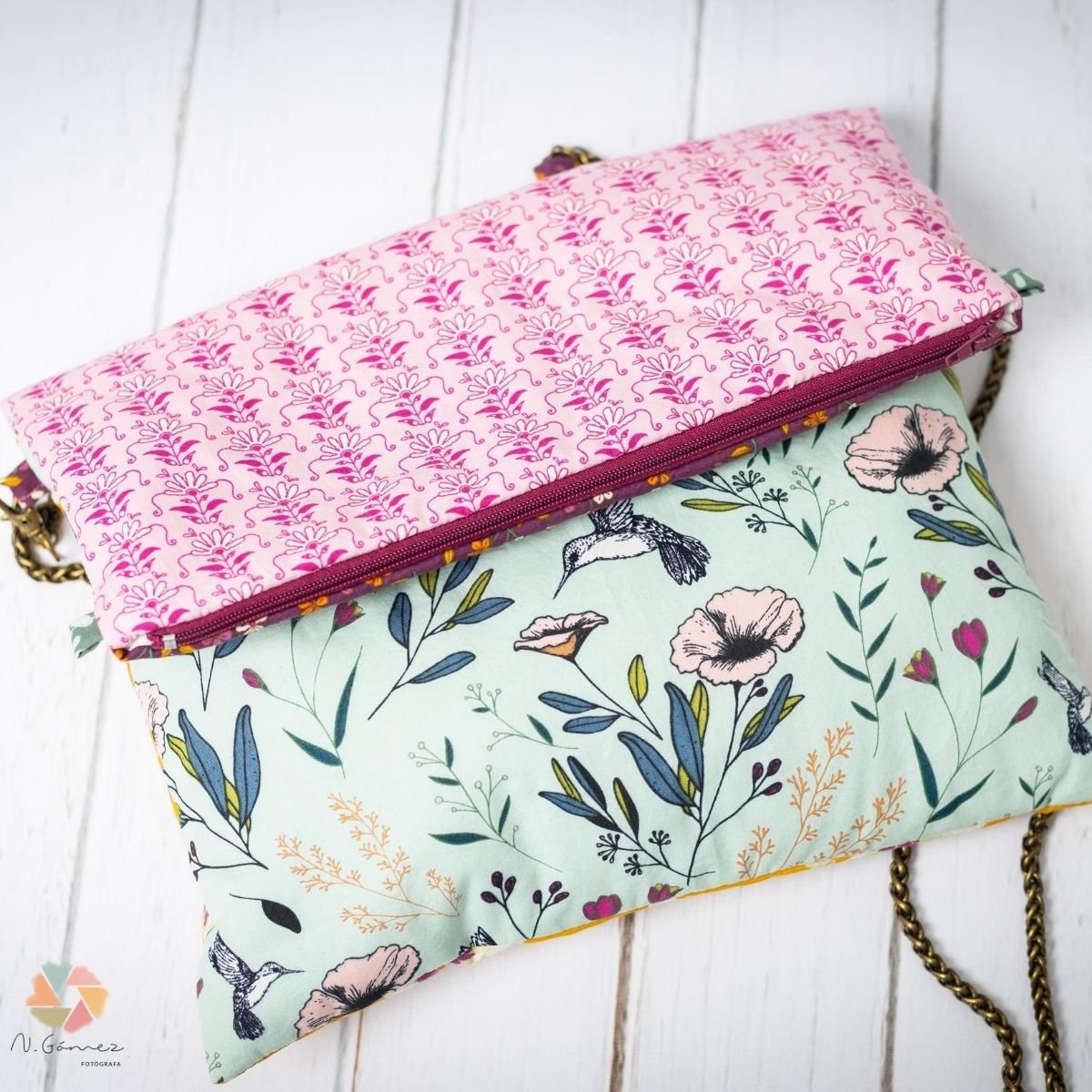 Bolso Sandrine "Fleurs Mostaza" - Imagen 3
