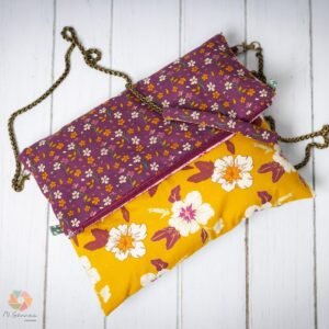 Bolso Sandrine "Fleurs Mostaza"