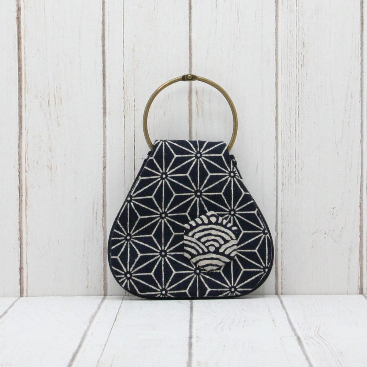 Llavero Anilla "Índigo Hojas"