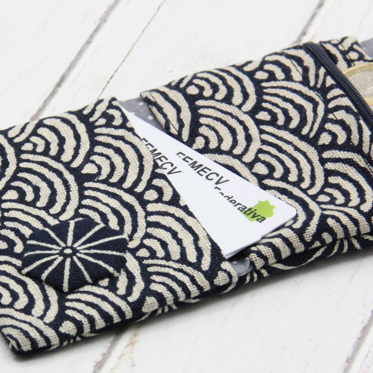 Monedero Anaïs "Índigo Hojas" - Imagen 2