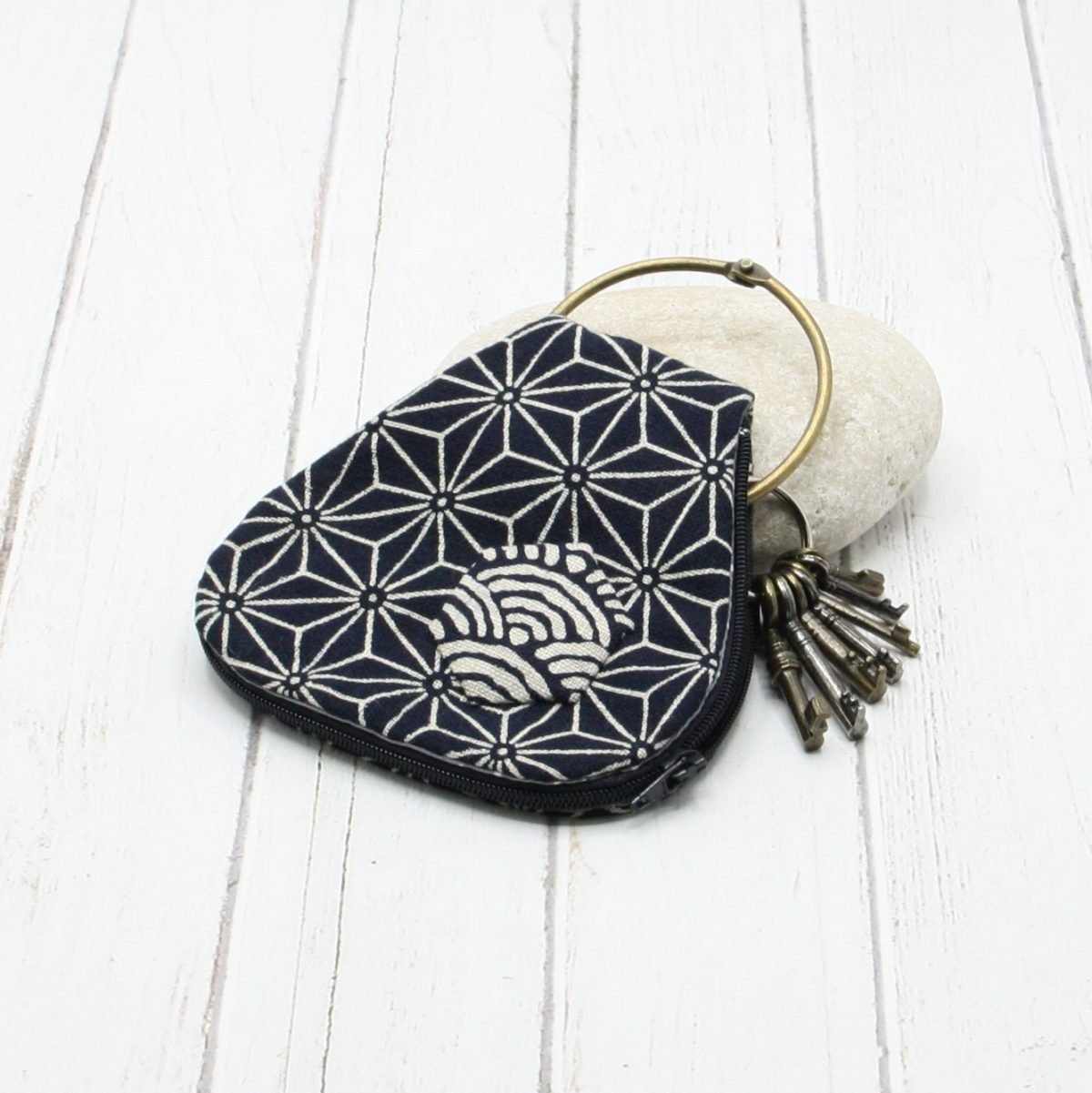 Llavero Anilla "Índigo Hojas" - Imagen 2