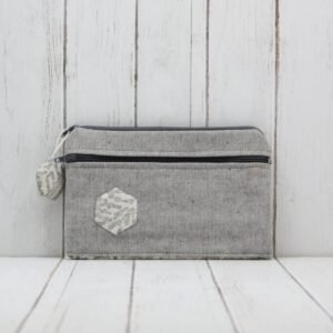 O-Monedero Suzette "Grana-Gris Liso"