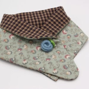 O-Cuello de algodón Azul