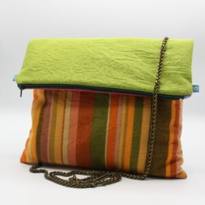O-Bolso Sandrine "Arcoíris Verde"