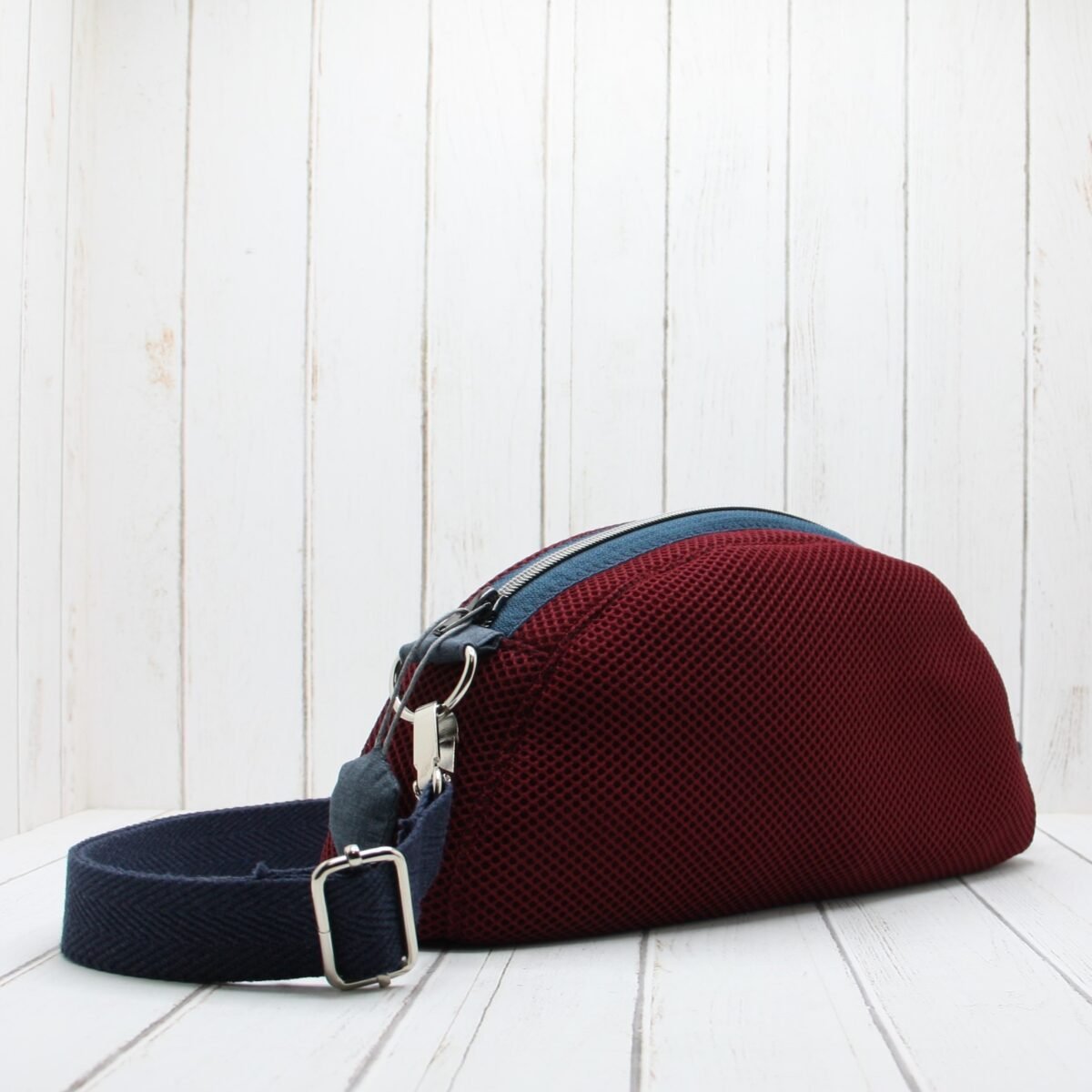 Bolso Luna "TresDe Granate y Azul" - Imagen 3