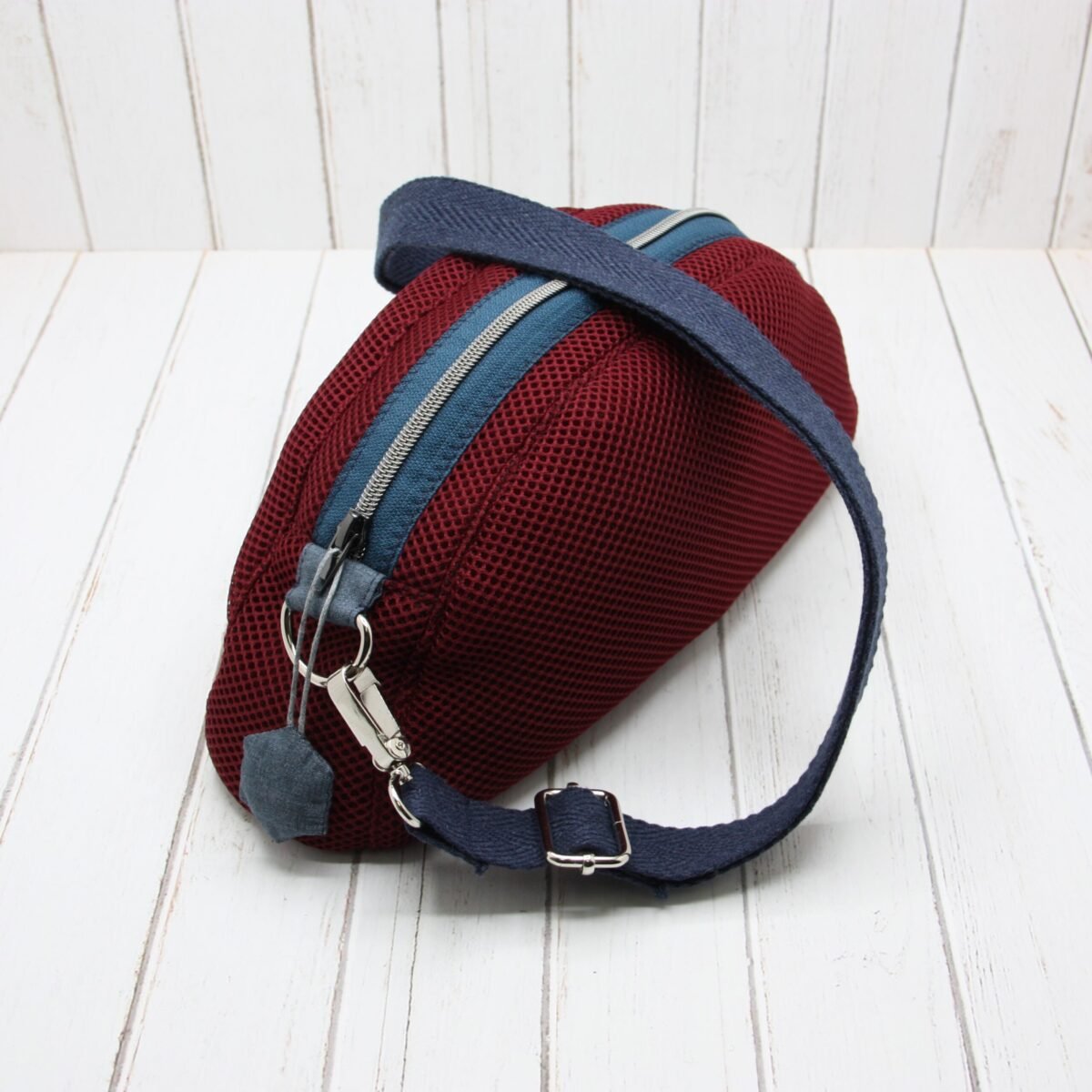 Bolso Luna "TresDe Granate y Azul" - Imagen 2