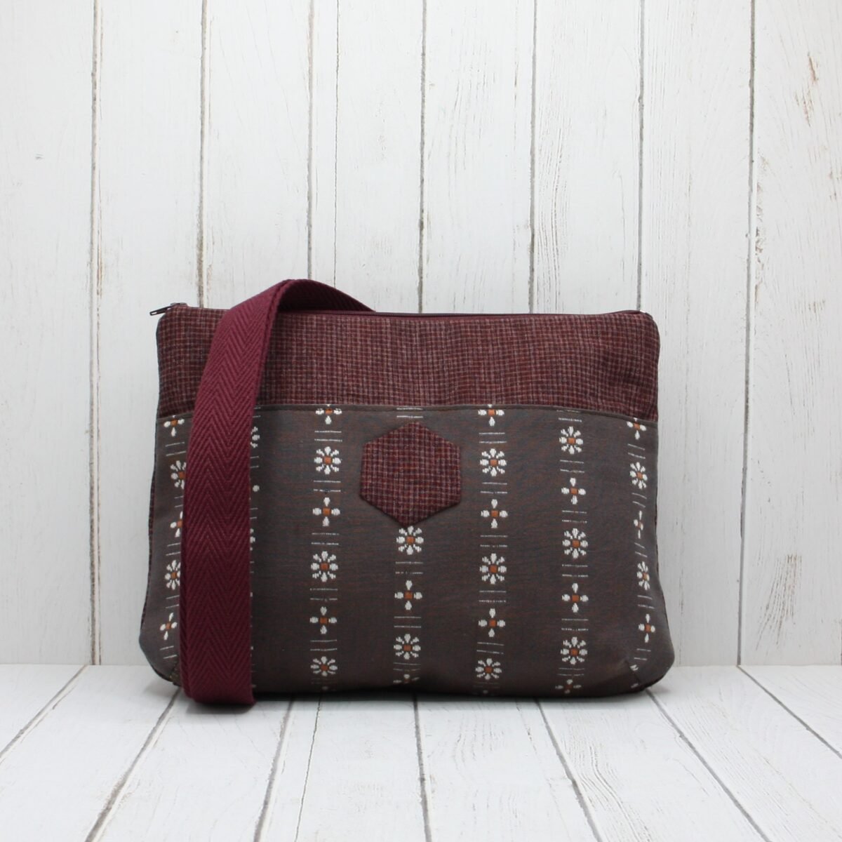 Bolso Arlette "Romance de otoño Vino" - Imagen 2