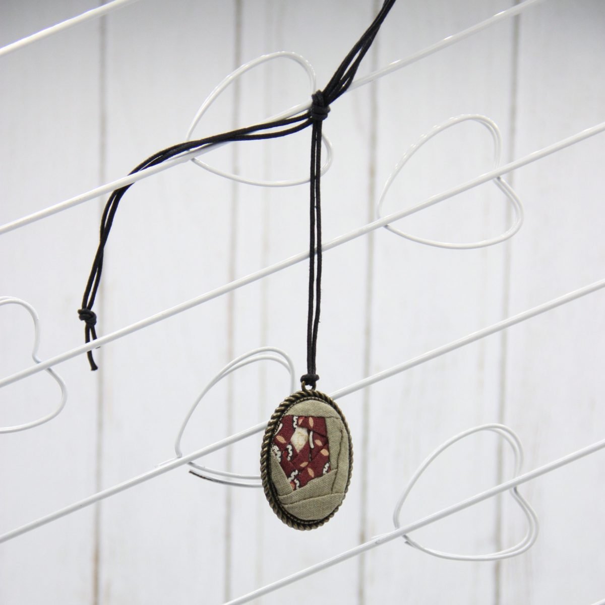 Camafeo Flor Granate y Marrón - Imagen 2