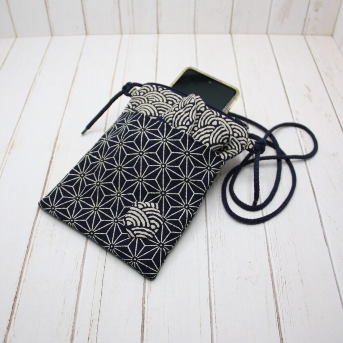 Bolso Minisac "Índigo Hojas"