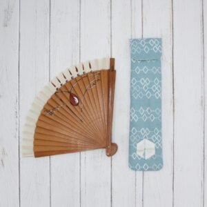 Funda Abanico "Orquídea Azul"