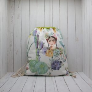 O-Mochila Yvette "Loneta Cactus"