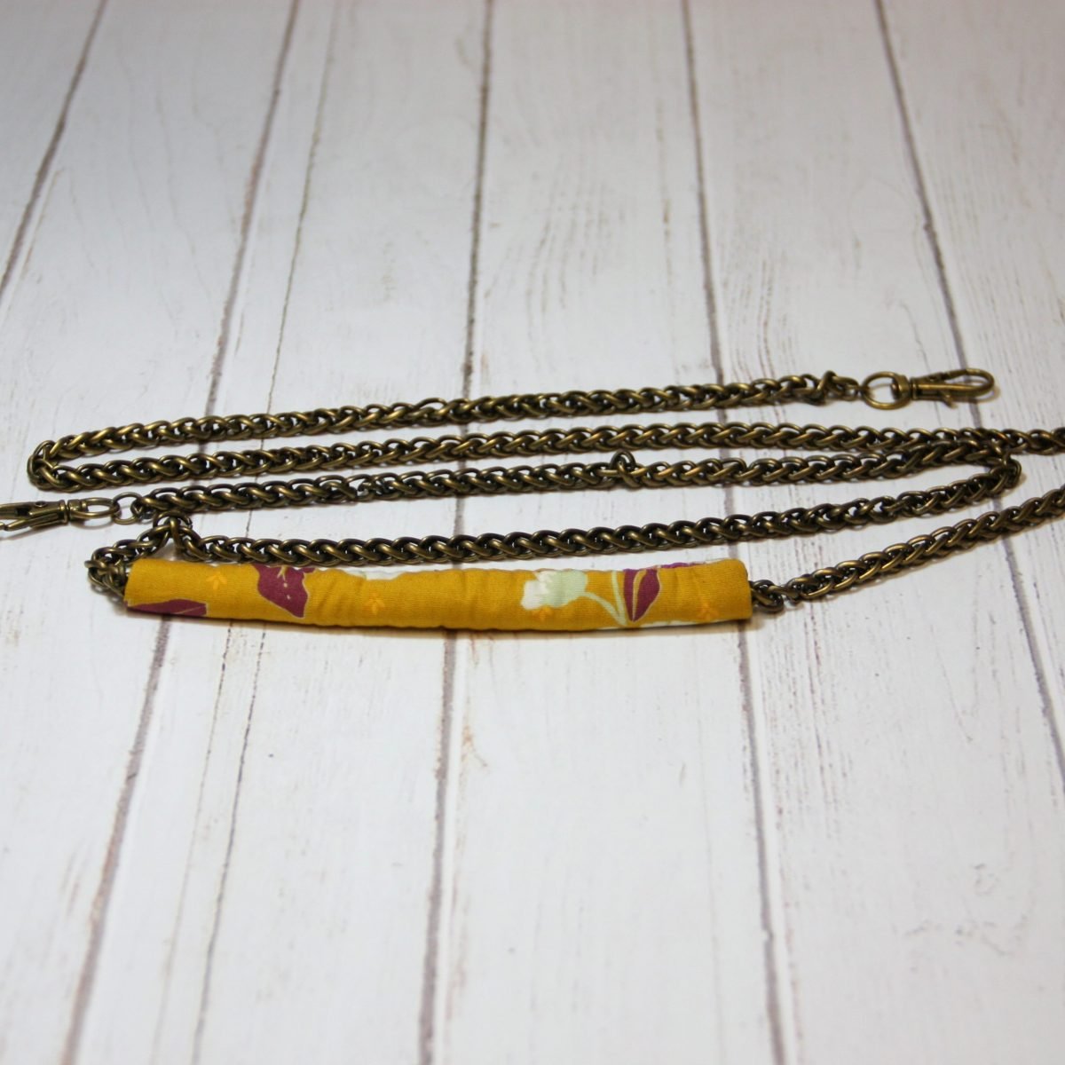 Bolso Sandrine "Fleurs Mostaza" - Imagen 4