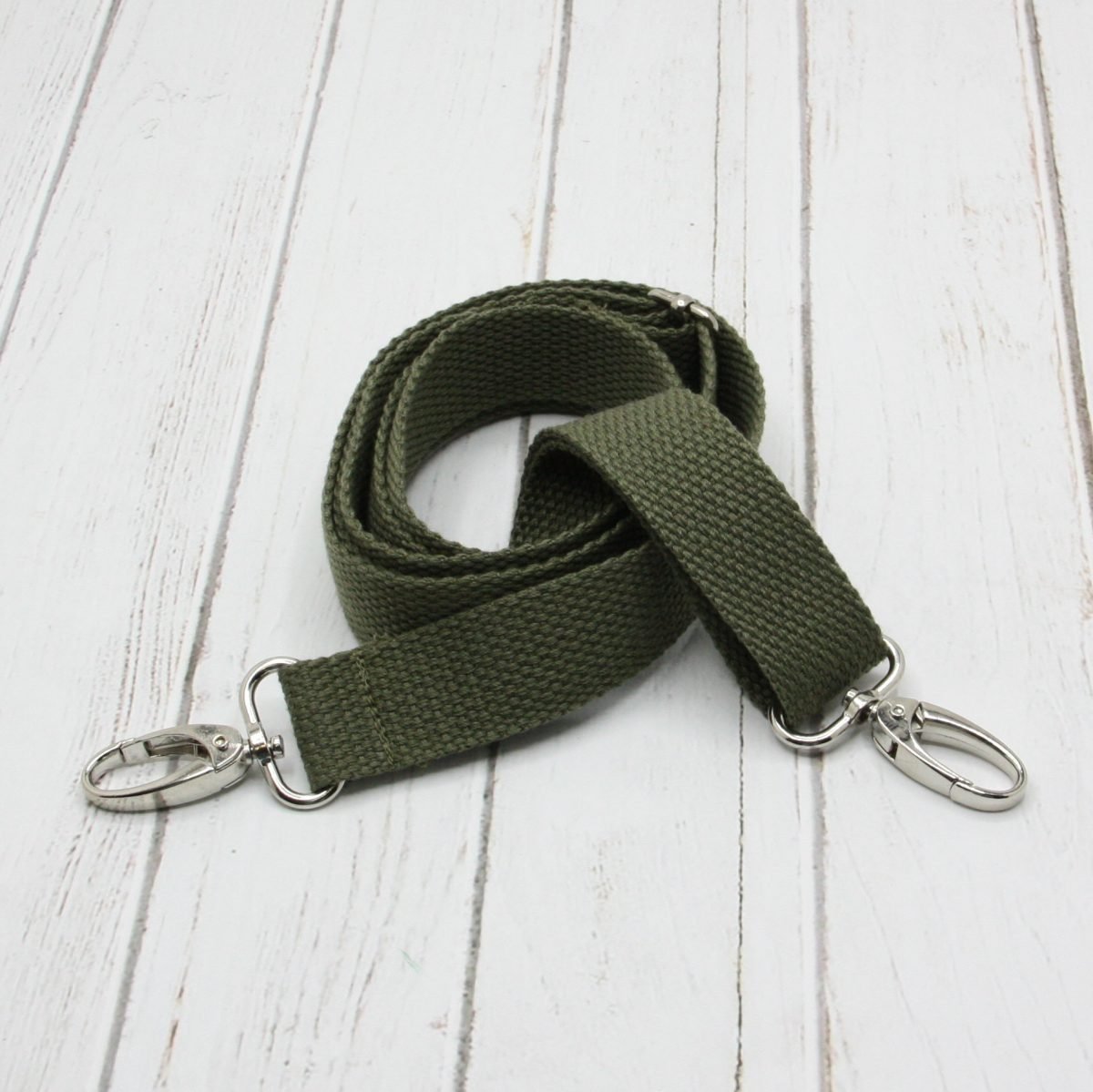 Tira algodón para bolsos "Kaki" - Imagen 2