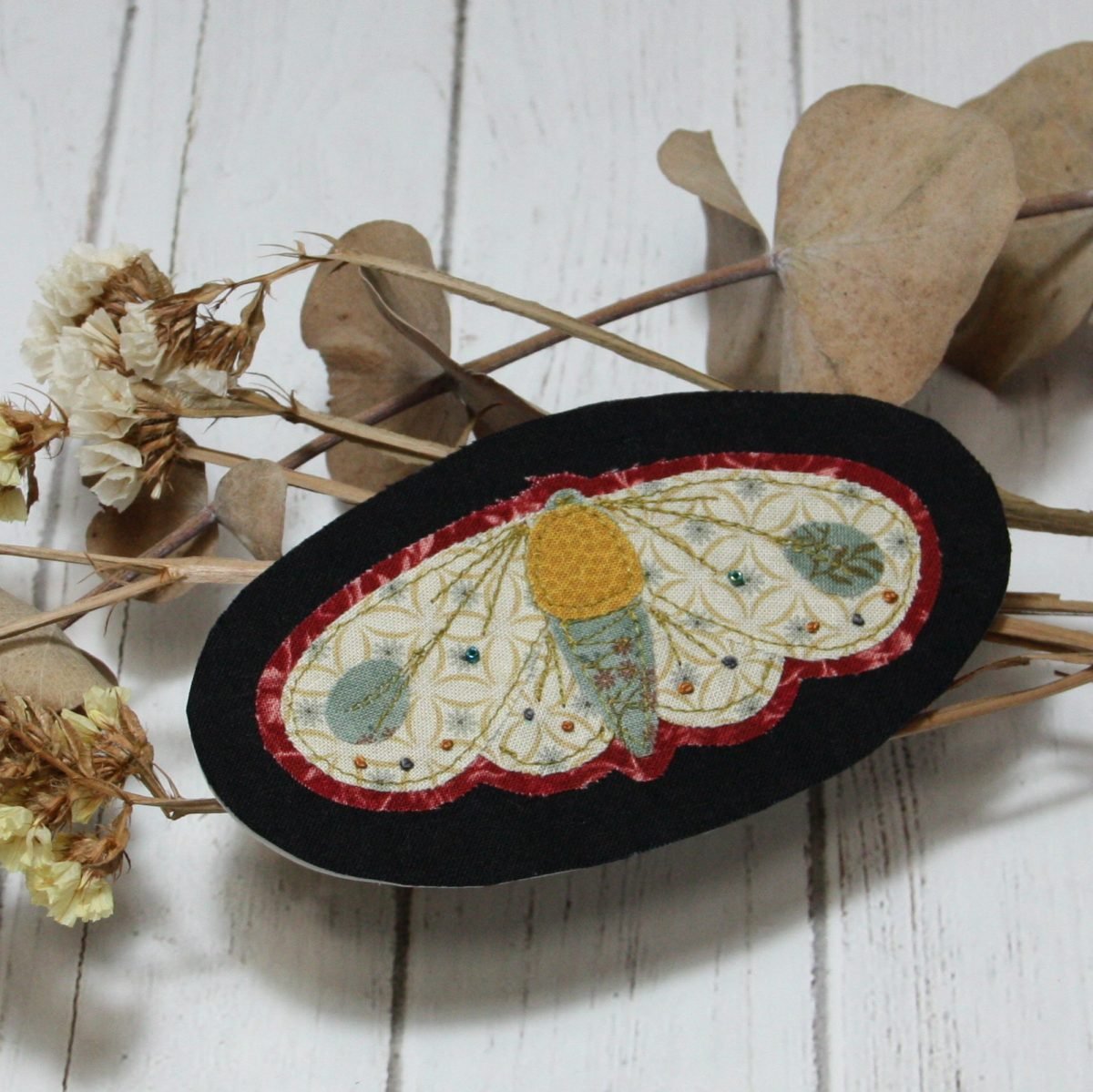 Parche de patchwork "Mariposa Beige"