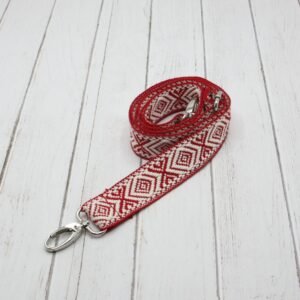 Tira algodón para bolsos "Rombos Rojos"