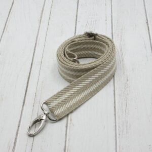 Tira algodón para bolsos "Rayas Beig"
