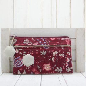 O-Monedero Suzette "LisaFlor Granate"